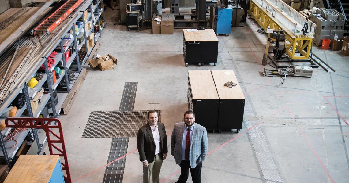 Civil engineers Matt Adams and Matt Bandelt