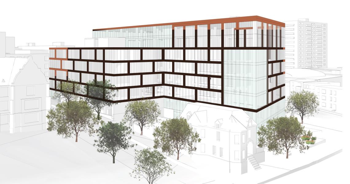 Michael Rivera design for NJIT gateway building