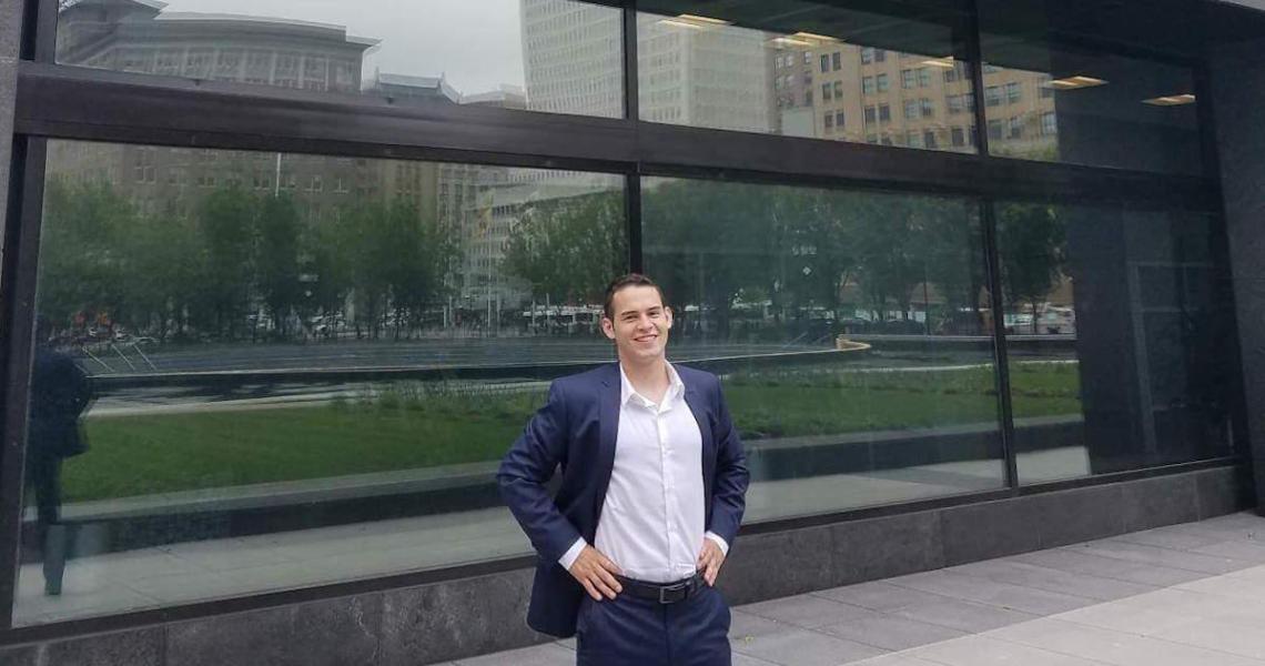 Aidan McGourty interned at PSE&G.