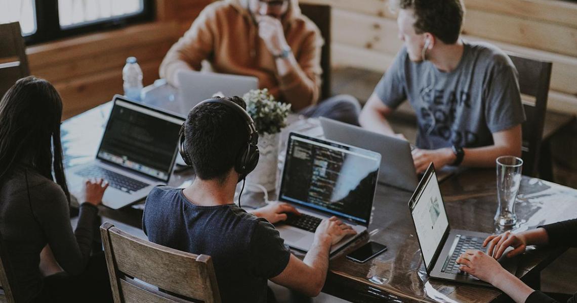 Students working together. Photo credit Annie Spratt Unsplash.