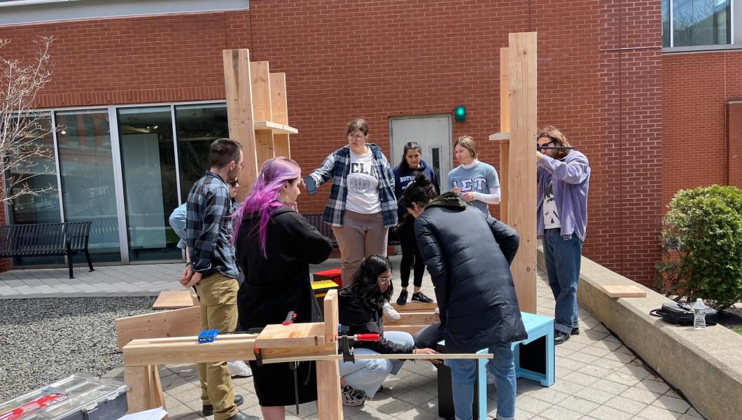 Hillier College Students Design/Build: Parklet