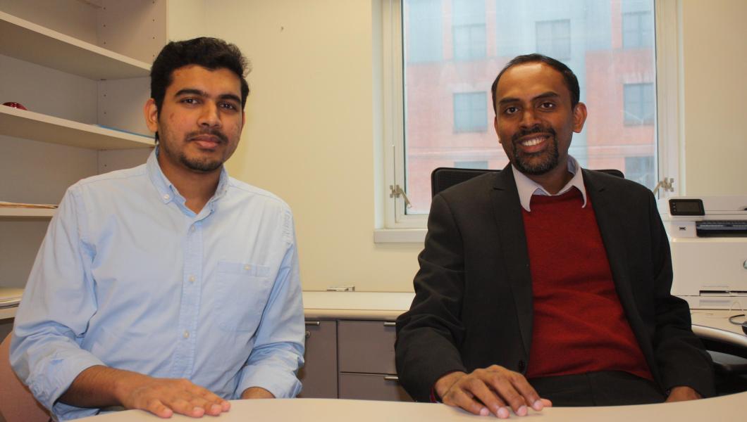 Computer engineering professor Bipin Rajendran and graduate student S. R. Nandakumar are developing brain-inspired computing systems for use in a wide range of big data applications. 