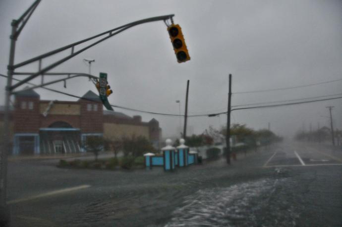 Atlantic City, N.J. during Hurricane Sandy photo/Tech. Sgt. Matt Hecht.