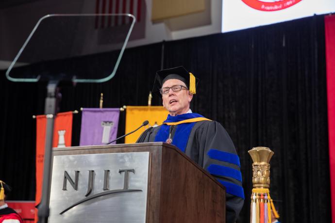CSLA Dean Kevin Belfield: “Know that you are limited only by your ambition and passion for the work that you will pursue. Regardless of what lies ahead, you are, and will always be, part of the NJIT family, and we welcome you all with open arms."