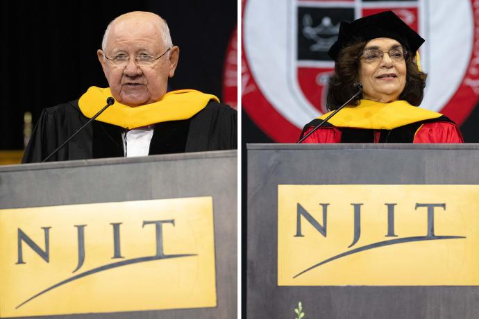  Alumni Alex Khowaylo and Elizabeth Garcia received honorary degrees.