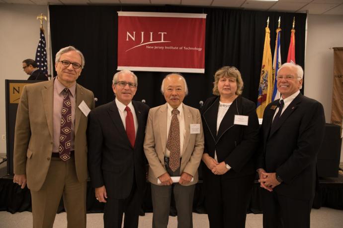 NJIT administrators and guests from the Leir Charitable Foundations.
