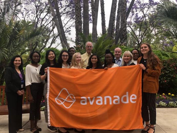 The School of Management contingent at the Avanade conference