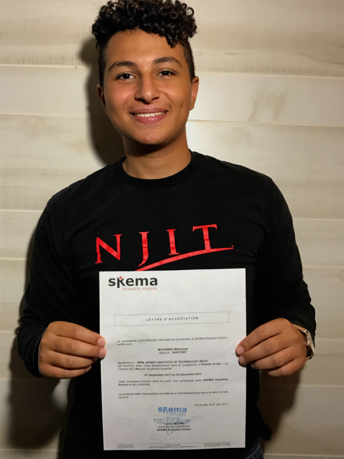 As a Gilman Scholar, Mohamed Mohamed will study entrepreneurship and marketing at SKEMA Business School this fall. 