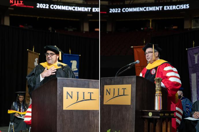 Paul A. Sarlo and Stephen P. DePalma, NJIT alumni, were awarded honorary doctorates.