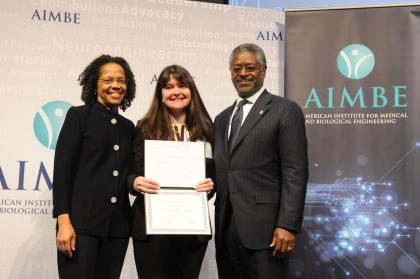 Tara Alvarez inducted into the American Institute of Biomedical Engineers