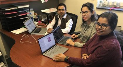 Dibakar Data and his research team at NJIT
