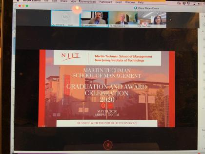 Management school virtual awards ceremony