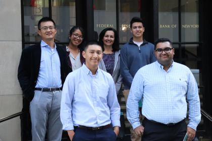 MTSM students and faculty visit the Federal Reserve Bank.