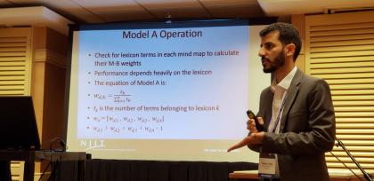 Yasser Farha, who studies business data science at NJIT,, discusses his research at the United States Association for Small Business Entrepreneurship's annual conference.