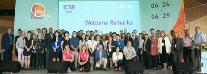 Group photo at the ICSB Academy in Taipei.