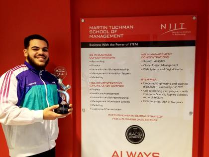 Management student Mark Quiles wins awards for his company League of Lifeguards.