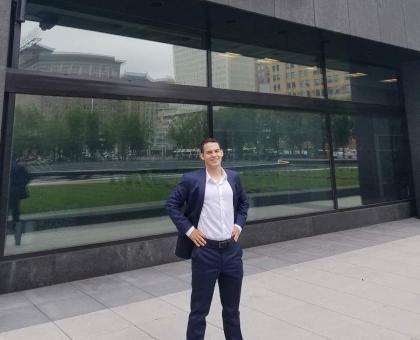 Aidan McGourty interned at PSE&G.