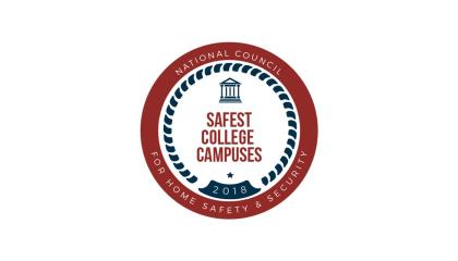 The National Council for Home Safety and Security ranked NJIT among the Top 100 safest campuses in America. 