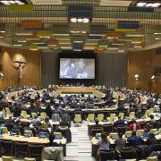 Interior of UN council