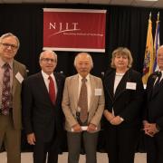 NJIT administrators and guests from the Leir Charitable Foundations.