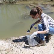 Lucia Rodriguez testing mining waste