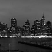 Manhattan Skyline at night from across the river