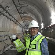 Mott MacDonald CEO Nicholas DeNichilo inspects a new transit system in Jakarta that his firm designed.