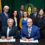 NJIT and HCC articulation agreement signing