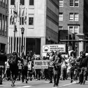 Black Lives Matter protesters in Newark. Photo credit Jakayla Toney